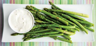 Asparagus with Foamy Hollandaise