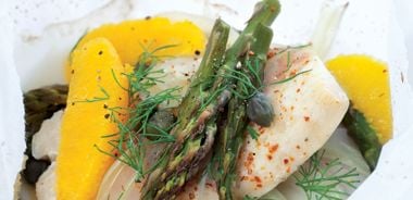 Orange Tilapia with Fennel and Asparagus