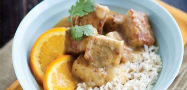 Cantonese-Style Orange-Sauced Tempeh