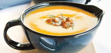 Maple Squash Soup with Maple Walnuts