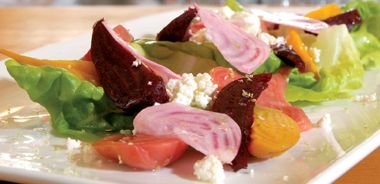 Roasted Heirloom Beet and Butter Lettuce Salad