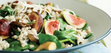 Warm Farro and Wild Mushroom Salad