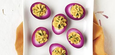 Beet Pickled Devilled Eggs