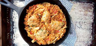 Mediterranean Chicken and Lentils