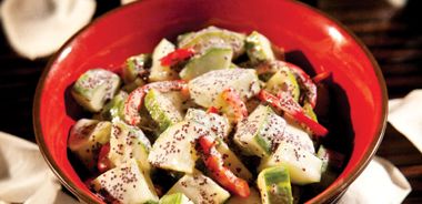 Cucumber and Poppy Seed Salad