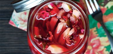 Pickled Chard Stems