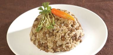 Lentil and Rice Pilaf with Toasted Cumin Seeds