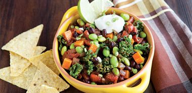 Vegetarian Chili with Jewel Yams