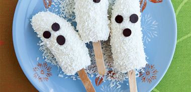 Freckled Vanilla Ghost Pops