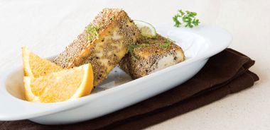 Chia-crusted Tofu with Lime Salt