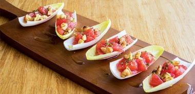 Endive Boats with Grapefruit and Walnuts