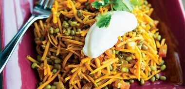 Moroccan-Flavoured Yam Noodle and Mung Bean Salad