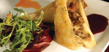 Brie and Wild Mushroom Phyllo