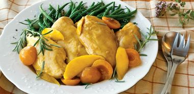 Chicken with Mango and Apricots