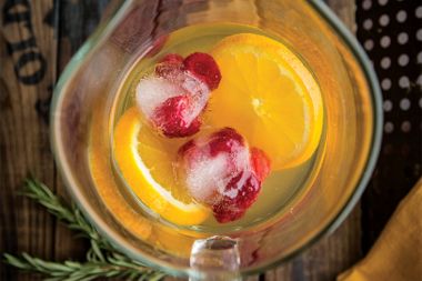 Raspberry Leaf, Rosemary, and Orange Iced Tea