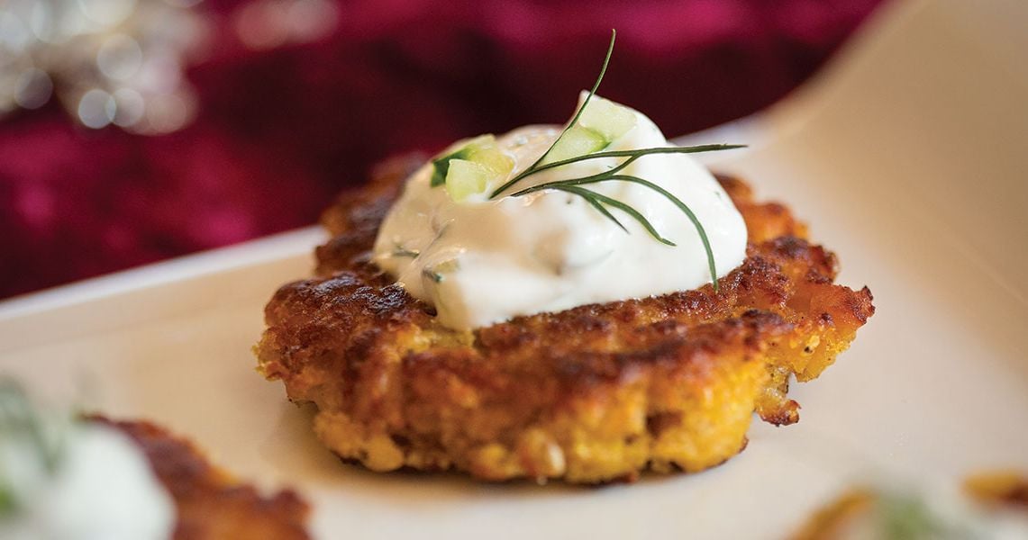 Squash and Chickpea Fritters alive magazine