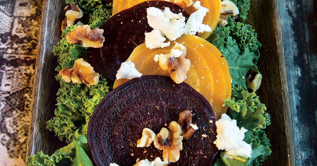 Roasted Beetroot Salad with Walnut and Maple Dressing alive magazine