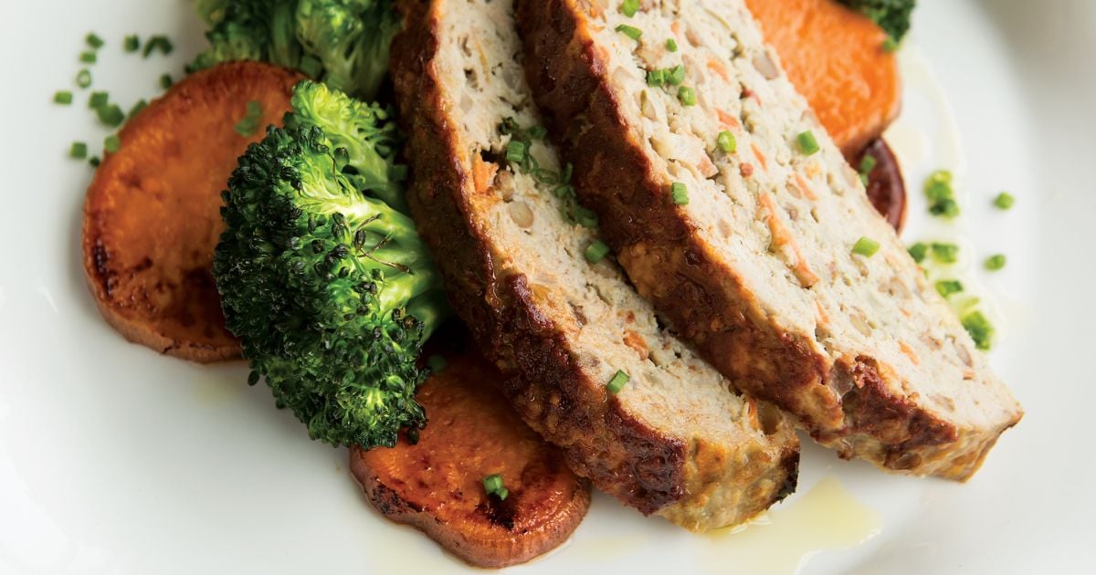TurkeyLentil Meatloaf with OrangeRoasted Veggies alive magazine