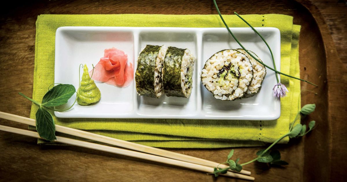 Triple Seaweed Brown Rice Sushi alive magazine