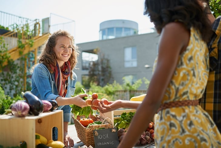 buying organic and local