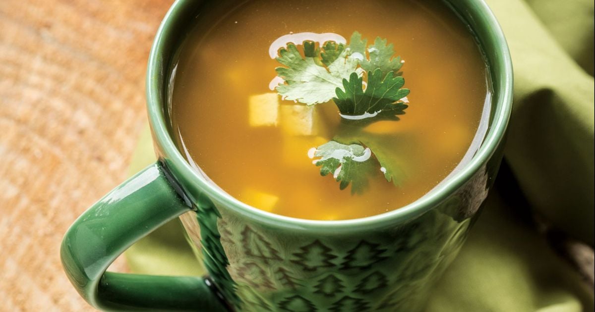 Chicken Stock with Miso alive magazine