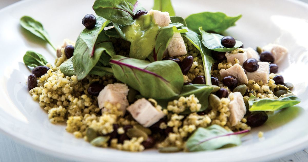 Chicken Millet Bowls with Green Goddess Sauce alive magazine