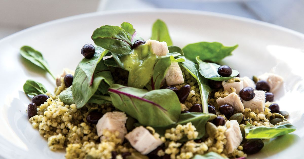 Chicken Millet Bowls with Green Goddess Sauce alive magazine
