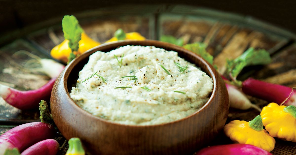 Roasted Garlic Bean Dip alive magazine
