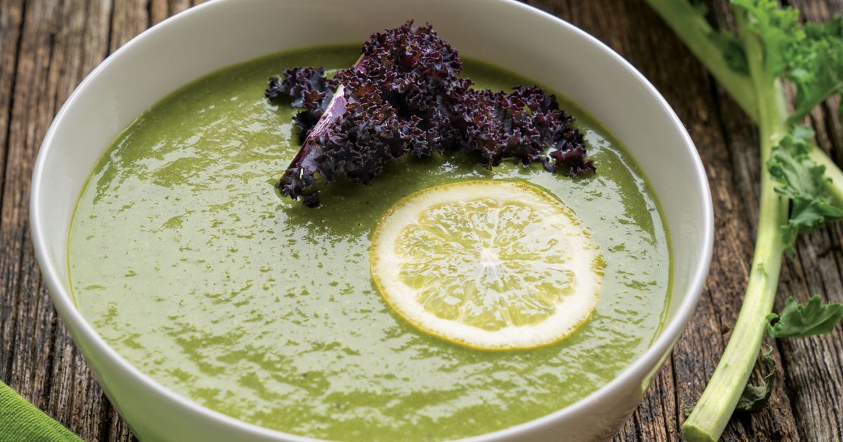 Cream of Kale Soup alive magazine