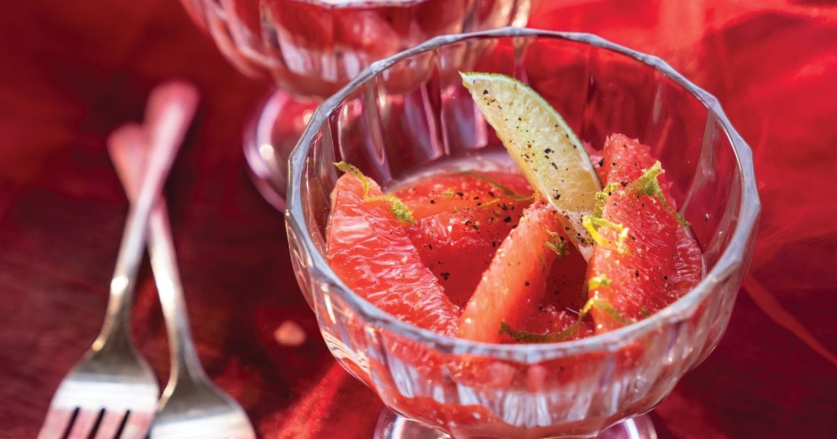 Spiced Ruby Red Grapefruit Salad alive magazine