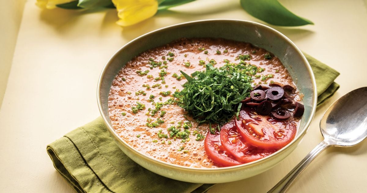 Refreshing Watermelon Rind Gazpacho alive magazine