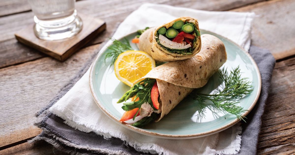 Hummus Chicken Wraps alive magazine