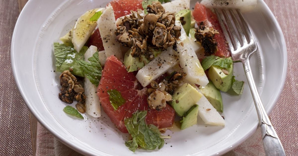 Grapefruit, Jicama, and Avocado Breakfast Salad alive magazine
