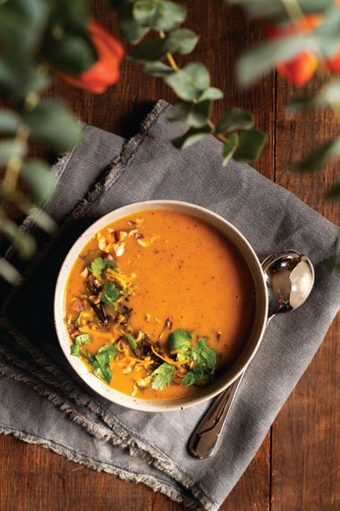 Gingery Carrot and Wild Rice Soup