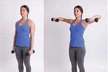 Bent-Arm Dumbell Lateral Raise