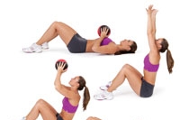 Sit-ups toss