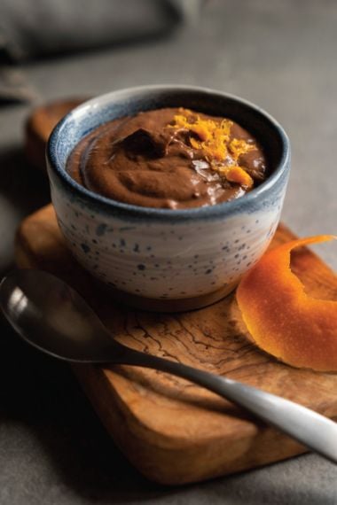 Chocolate and Orange Chickpea Pudding