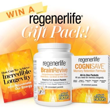 Win a Regenerlife Prize Pack from Natural Factors!