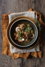 Elk Meatball and Wild Mushroom Stew