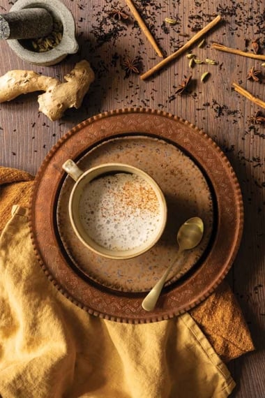Creamy Cashew Masala Chai Latte