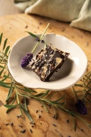 Chocolate, Lavender, and Tahini Fudge