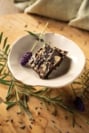 Chocolate, Lavender, and Tahini Fudge