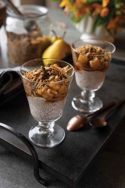 Spiced Pear and Chia Pudding Parfaits Spiced Pear and Chia Pudding Parfaits