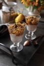Spiced Pear and Chia Pudding Parfaits