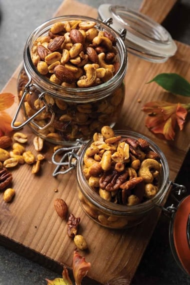 Maple Chili Roasted Mixed Nuts