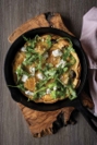 Dutch Baby with Goat Cheese, Figs, Chili Flakes, and Raw Honeycomb
