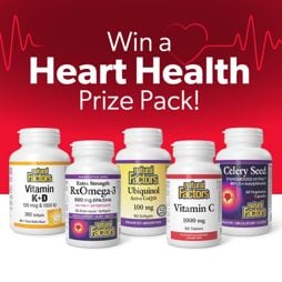 Win Natural Factors' Bestselling Heart-Healthy Supplements!