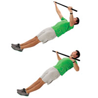 Inverted pull-ups