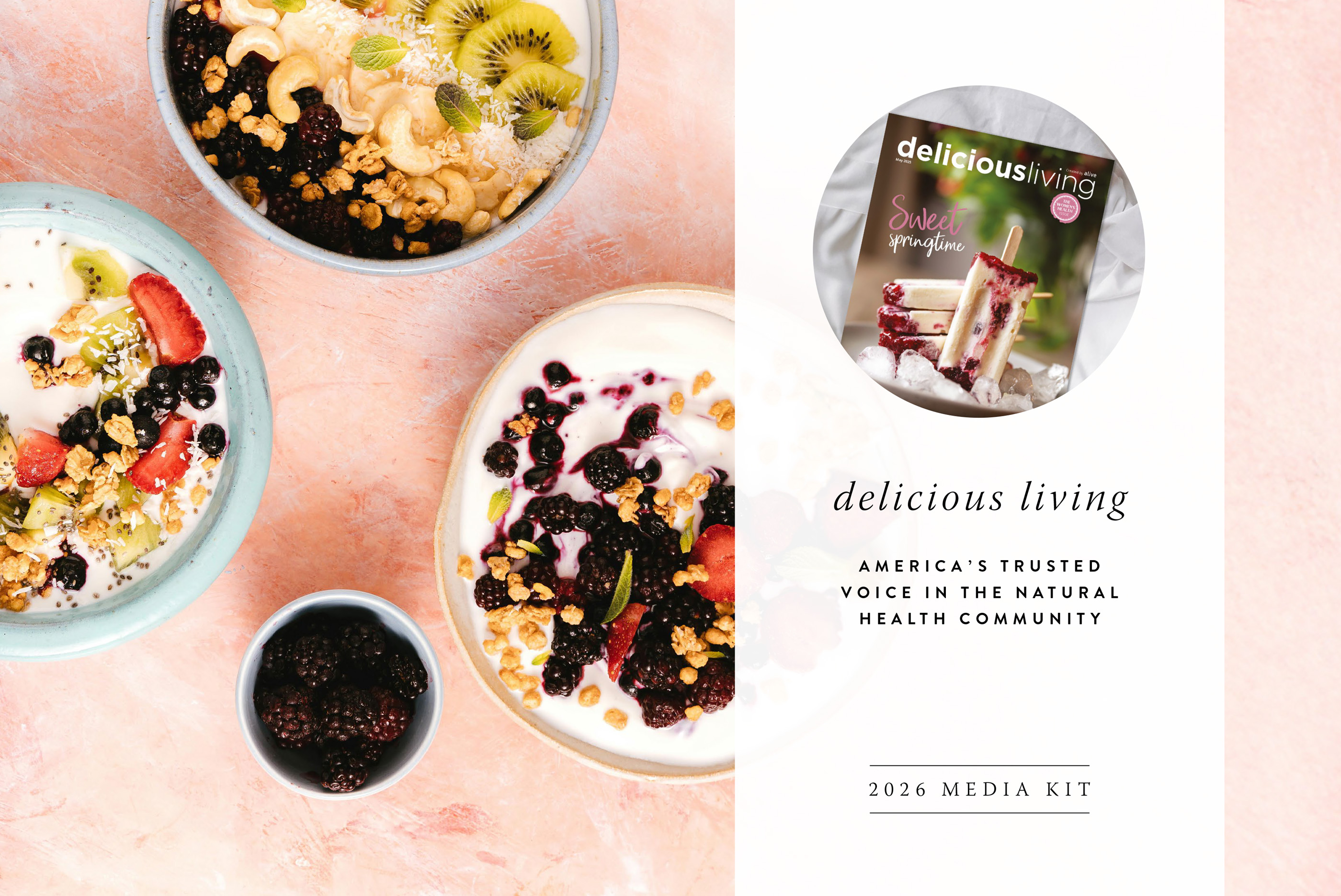 <em>delicious living</em> magazine 